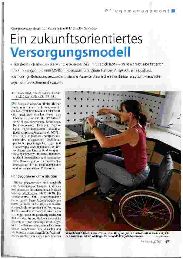 Vorschauseite 1: Ein zukunftsorientiertes Versorgungsmodell