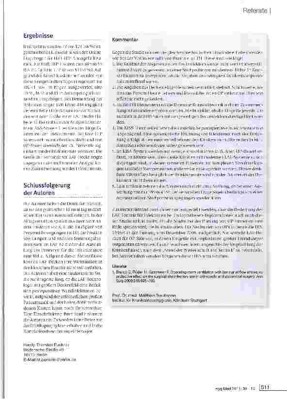 Vorschauseite 2: Laminar-Airflow-Technik im OP