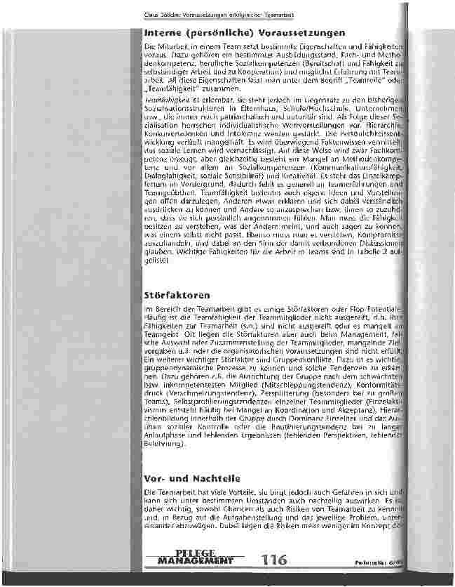 Vorschauseite 4: Voraussetzungen erfolgreicher Teamarbeit
