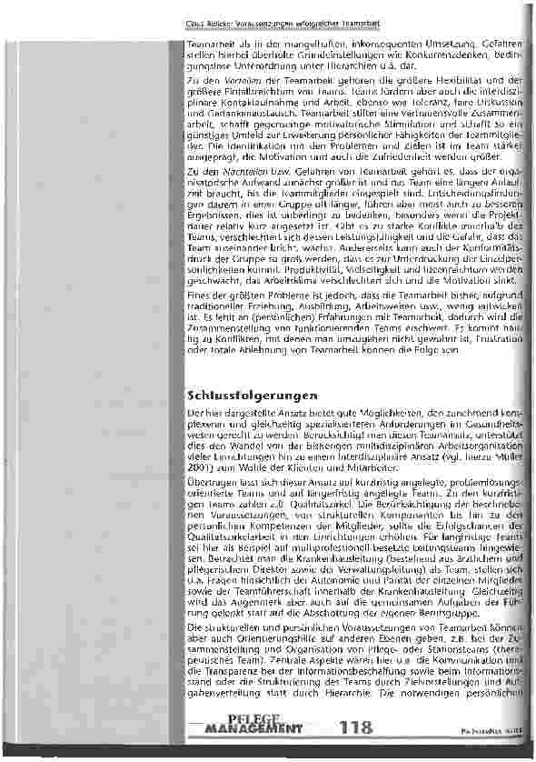 Vorschauseite 6: Voraussetzungen erfolgreicher Teamarbeit