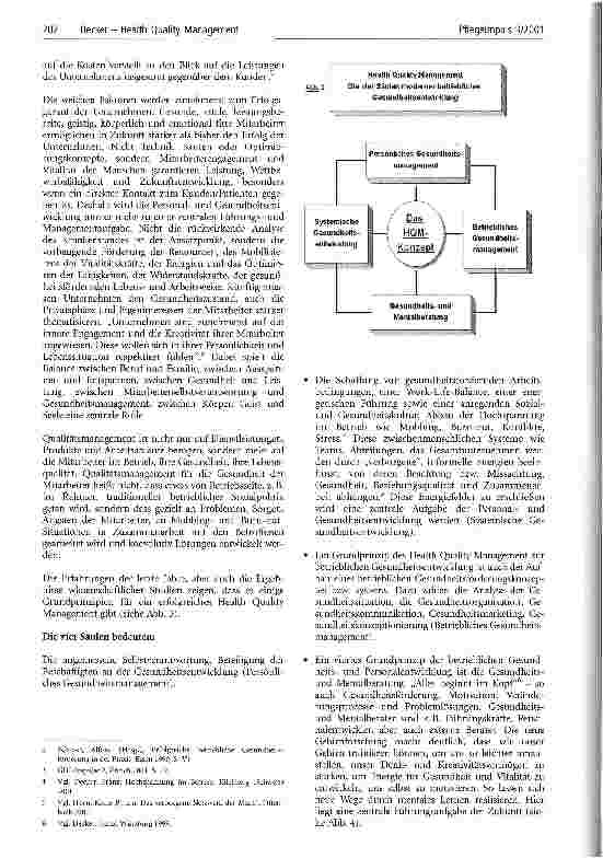Vorschauseite 3: Health Quality Management Die vier Säulen der Gesundheitsförderung im Betrieb
