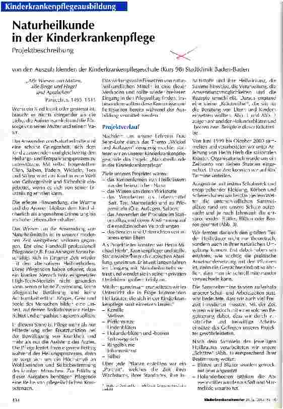 Vorschauseite 1: Naturheilkunde in der Kinderkrankenpflege