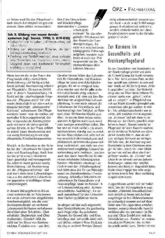 Vorschauseite 2: Zur Karriere im Pflegeberuf in Verbindung mit einer empirischen Erkundungsstudie