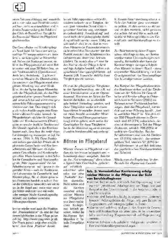 Vorschauseite 3: Zur Karriere im Pflegeberuf in Verbindung mit einer empirischen Erkundungsstudie