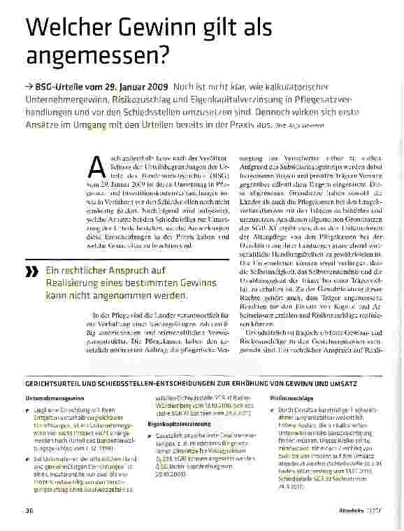 Vorschauseite 1: Welcher Gewinn gilt als angemessen?