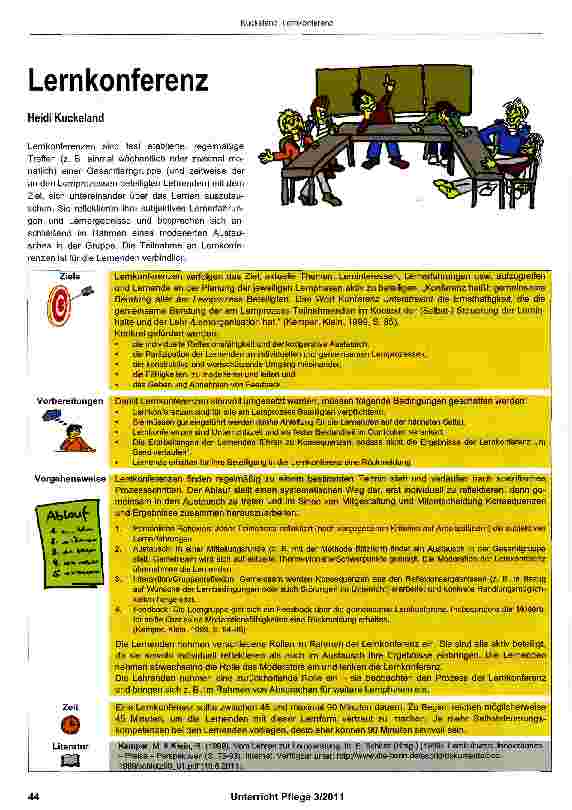 Vorschauseite 1: Lernkonferenz