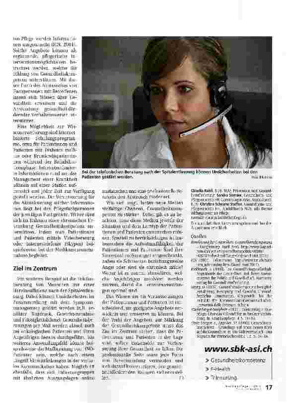 Vorschauseite 3: Neue Wege zur Stärkung der Gesundheitskompetenz