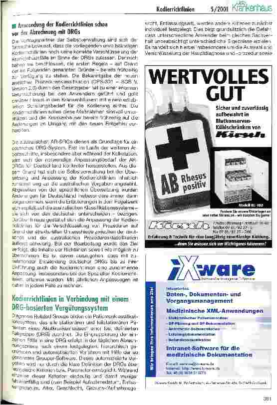 Vorschauseite 2: Erste Allgemeine Kodierrichtlinie für Deutschland