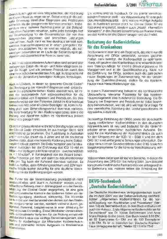 Vorschauseite 4: Erste Allgemeine Kodierrichtlinie für Deutschland