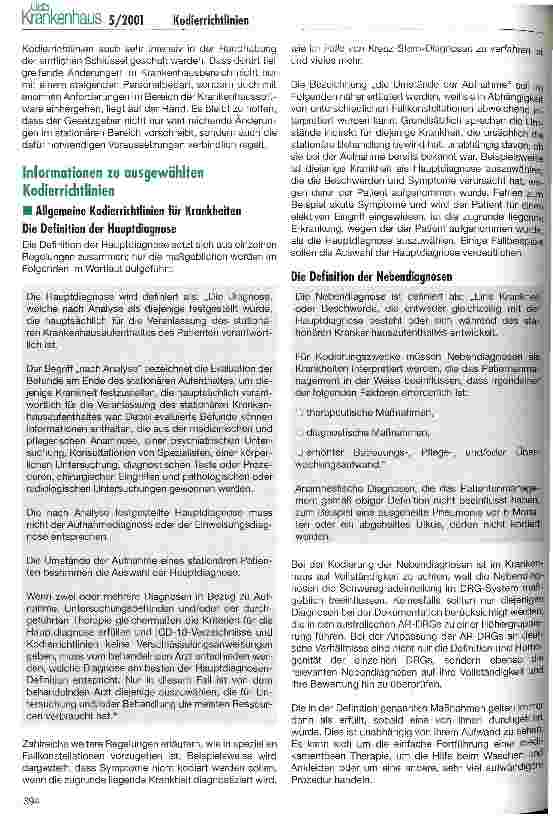 Vorschauseite 5: Erste Allgemeine Kodierrichtlinie für Deutschland