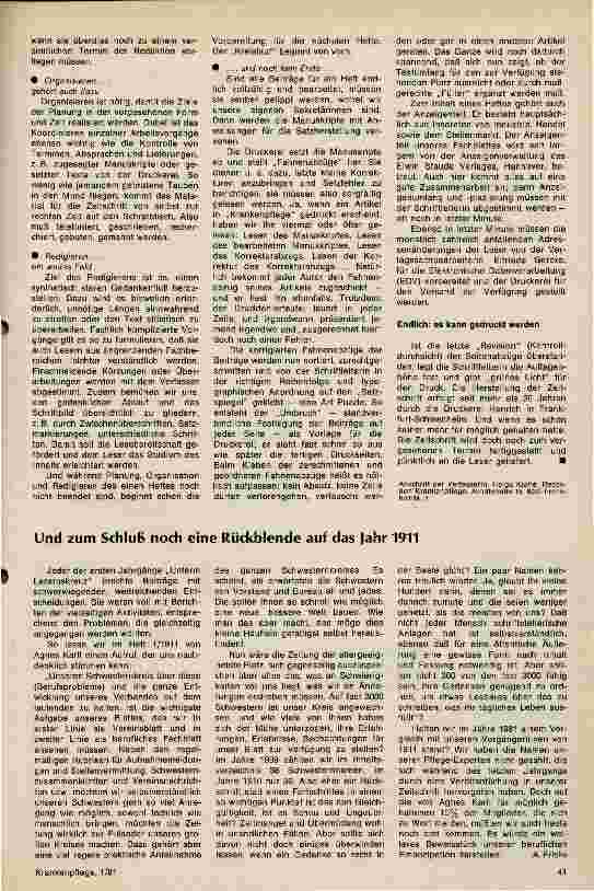 Vorschauseite 2: Wie die Zeitschrift Krankenpflege entsteht