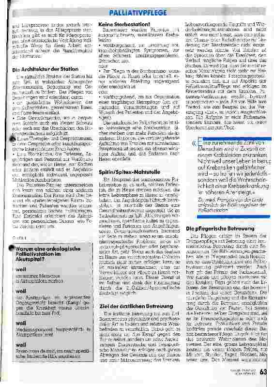 Vorschauseite 2: Palliativstation eröffnet