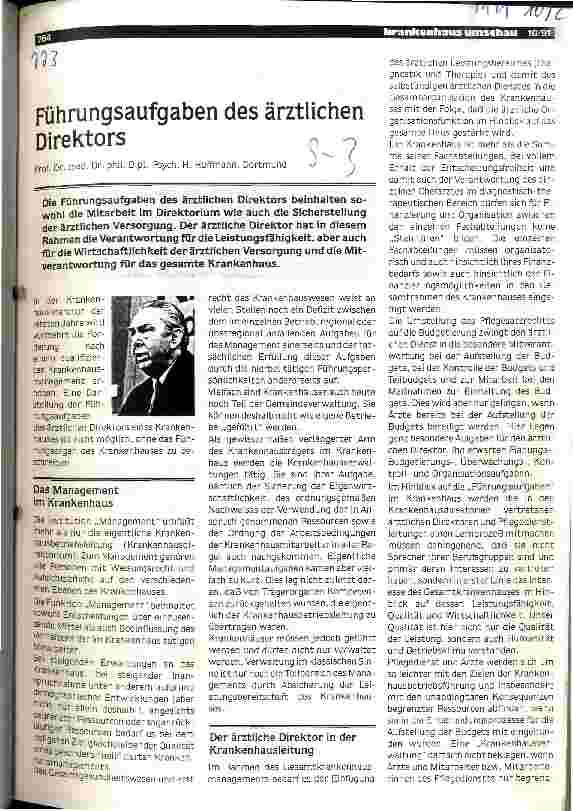 Vorschauseite 1: Führungsaufgaben des ärtzlichen Direktors