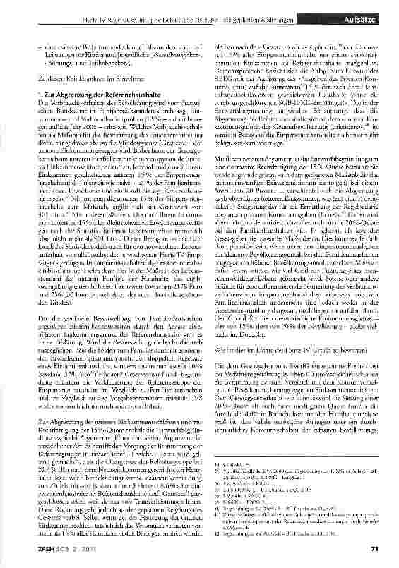 Vorschauseite 3: Hartz-IV-Regelsätze und gesellschaftliche Teilhabe die geplanten Änderungen im Lichte des Urteils des Bundesverfassungsgerichts