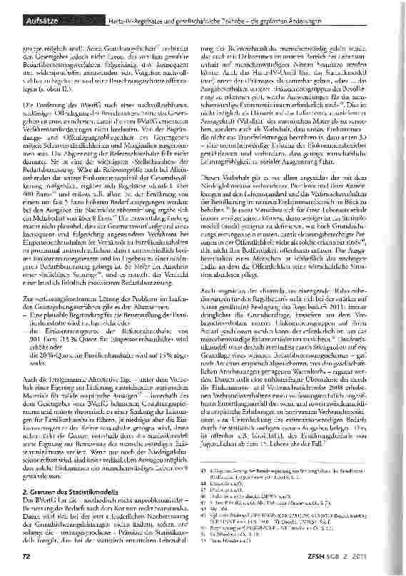 Vorschauseite 4: Hartz-IV-Regelsätze und gesellschaftliche Teilhabe die geplanten Änderungen im Lichte des Urteils des Bundesverfassungsgerichts