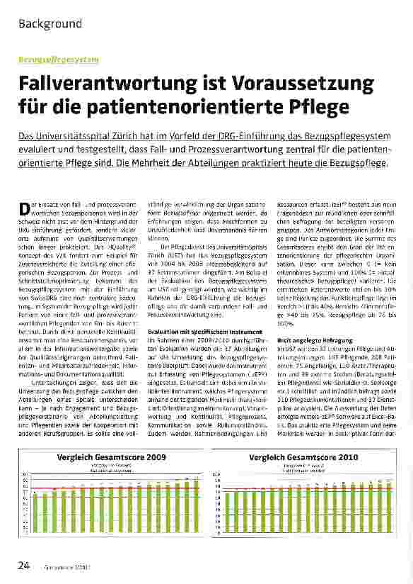 Vorschauseite 1: Fallverantwortung ist Voraussetzung für die patientenorientierte Pflege