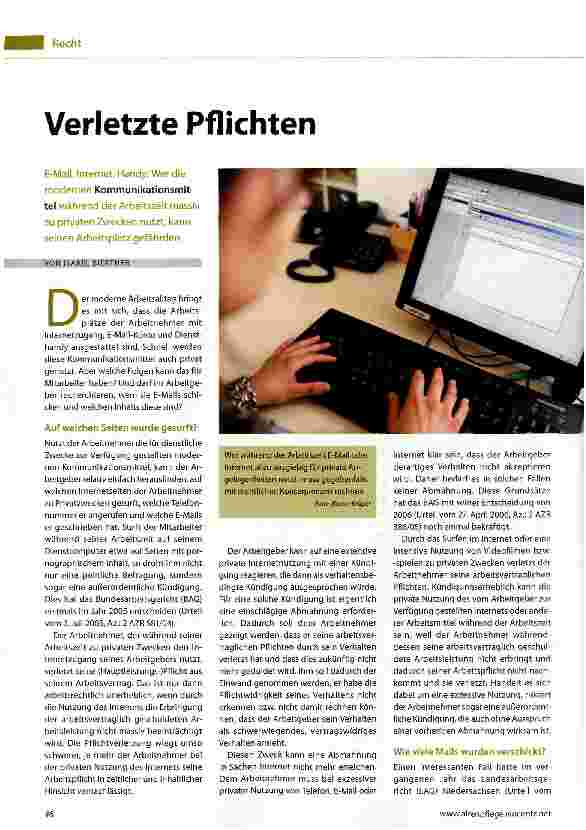 Vorschauseite 1: Verletzte Pflichten
