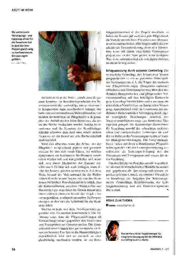Vorschauseite 3: Medizinische Behandlung verbessernIntegrierte Versorgung