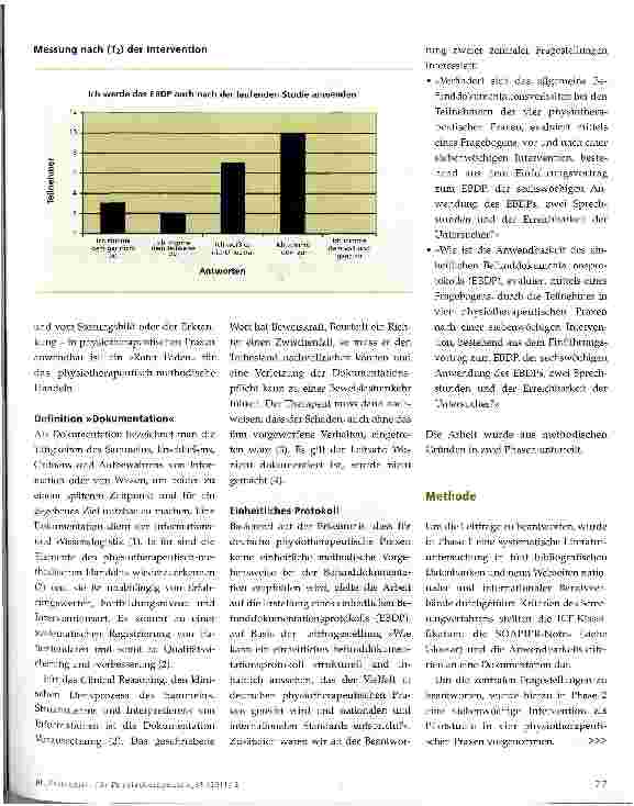 Vorschauseite 2: Evidenzbasierte DokumentationErstellung und Evaluation eines Befundprotokolls