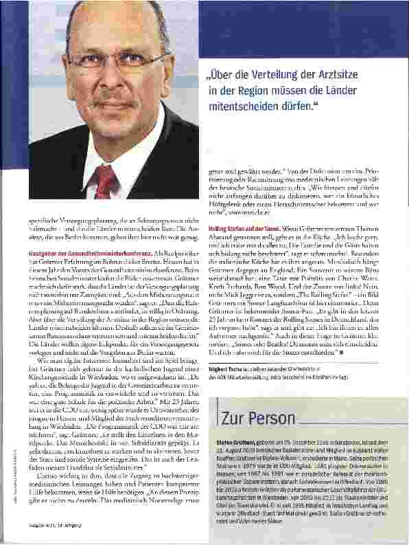 Vorschauseite 2: He can get satisfaction in Politik und Musik