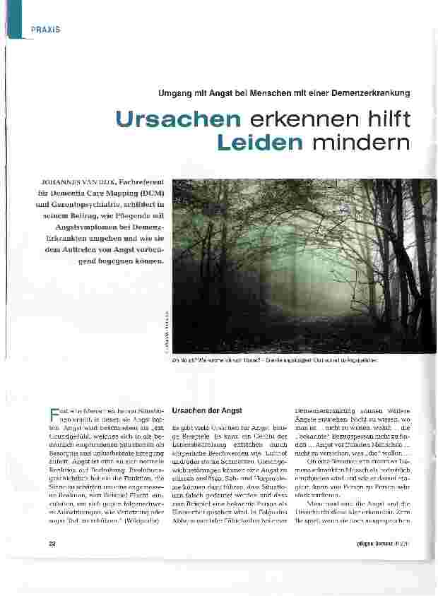Vorschauseite 1: Ursachen erkennen hilft Leiden mindern