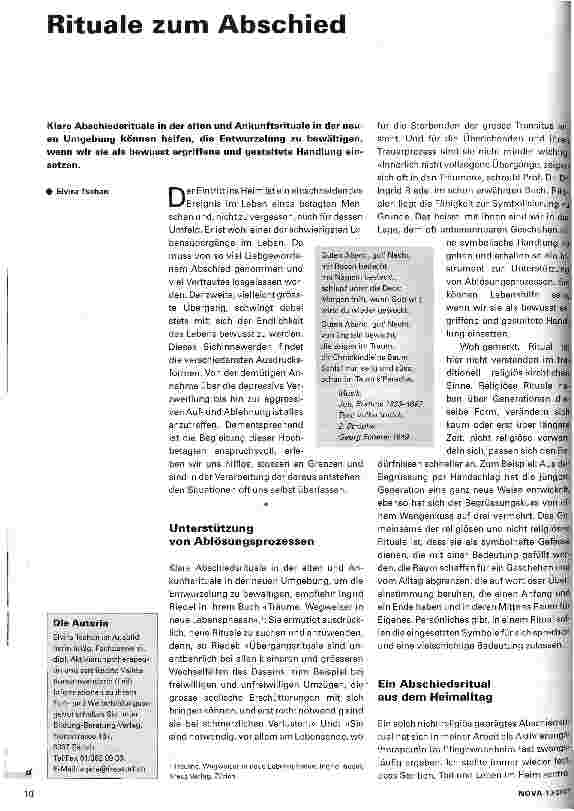 Vorschauseite 1: Rituale zum Abschied