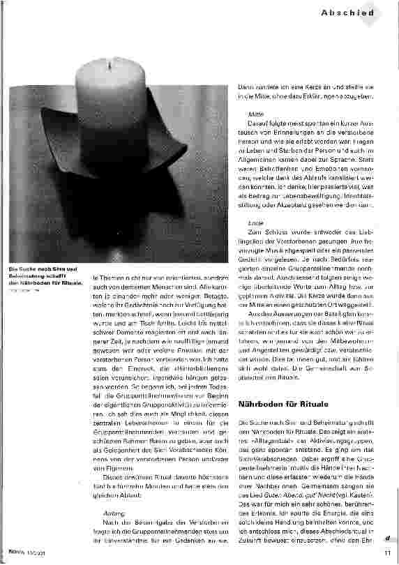 Vorschauseite 2: Rituale zum Abschied