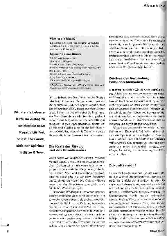 Vorschauseite 3: Rituale zum Abschied