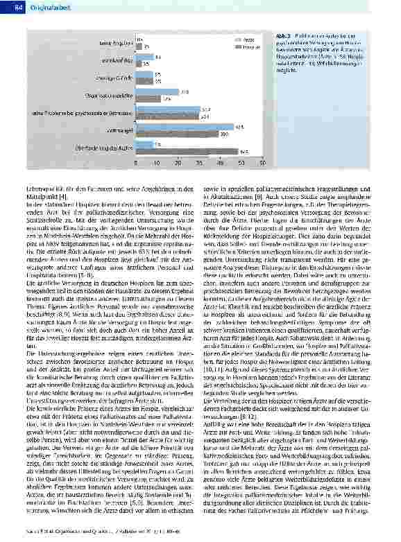 Vorschauseite 5: Organisation und Qualität der ärztlichen Versorgung in den Hospizen in NRW vor Einführung der Spezialisierten Ambulanten Palliatiwersorgung (SAPV)