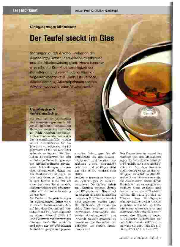 Vorschauseite 1: Der Teufel steckt im Glas