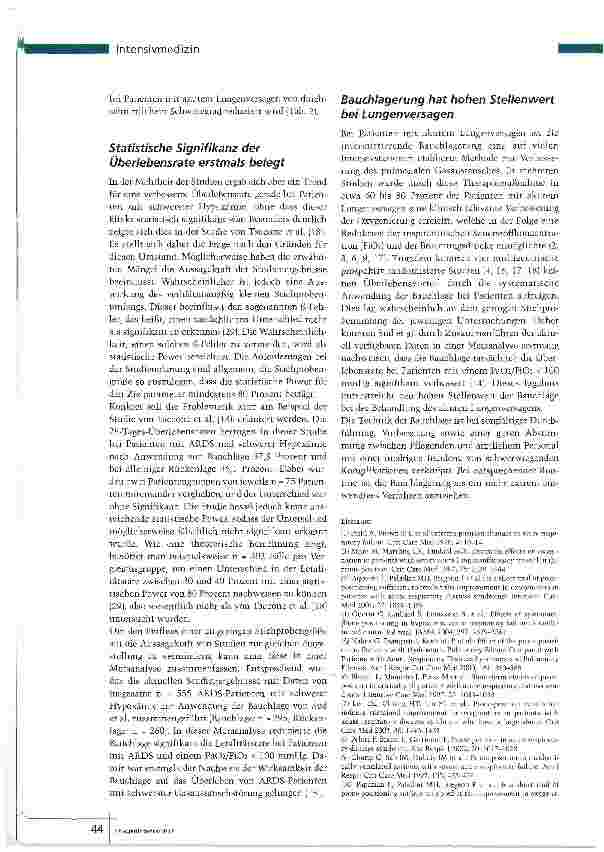 Vorschauseite 5: Bauchlage sichert Überleben