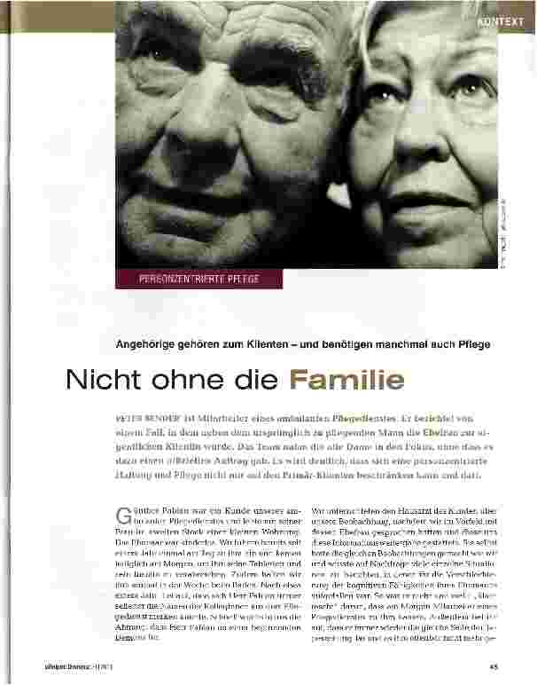 Vorschauseite 1: Nicht ohne die Familie