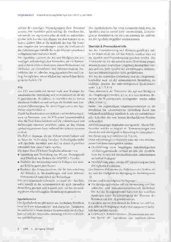 Vorschauseite 6: Best Practices zur Implementierung und zum Einsatz der APOTECAchemo Technologie