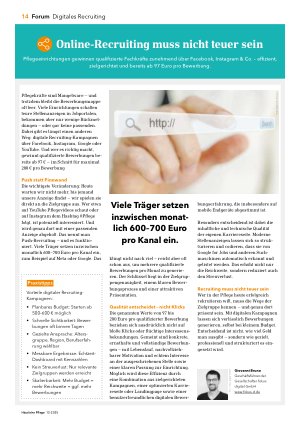 Vorschauseite 1: Online-Recruiting muss nicht teuer sein