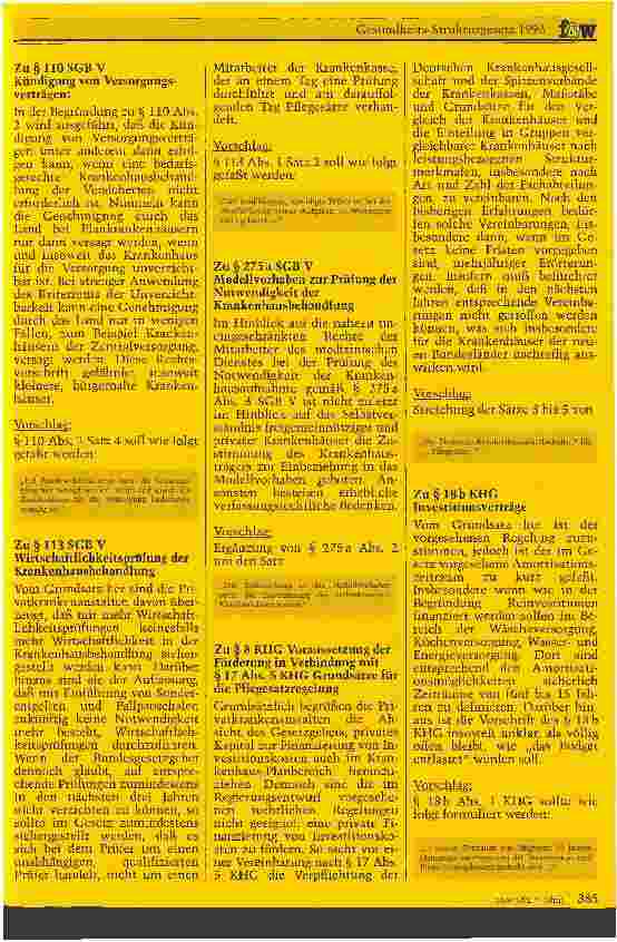 Vorschauseite 5: Gesundheitsstrukturgesetz 1993 Mitteilungen des Bundesverbandes Deutscher Privatkrankenanstalten