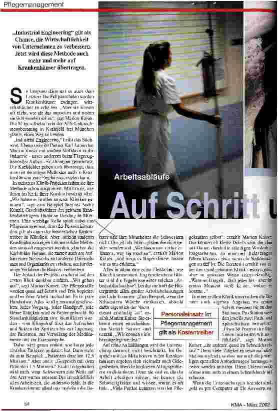 Vorschauseite 1: Auf Schritt und Tritt Arbeitsabläufe