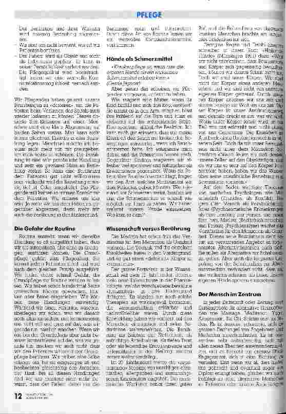 Vorschauseite 3: In den Händen der Pflegenden