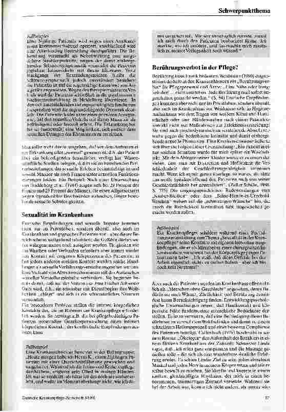 Vorschauseite 3: Patienten im Krankenhaus - Menschen ohne Geschlecht?