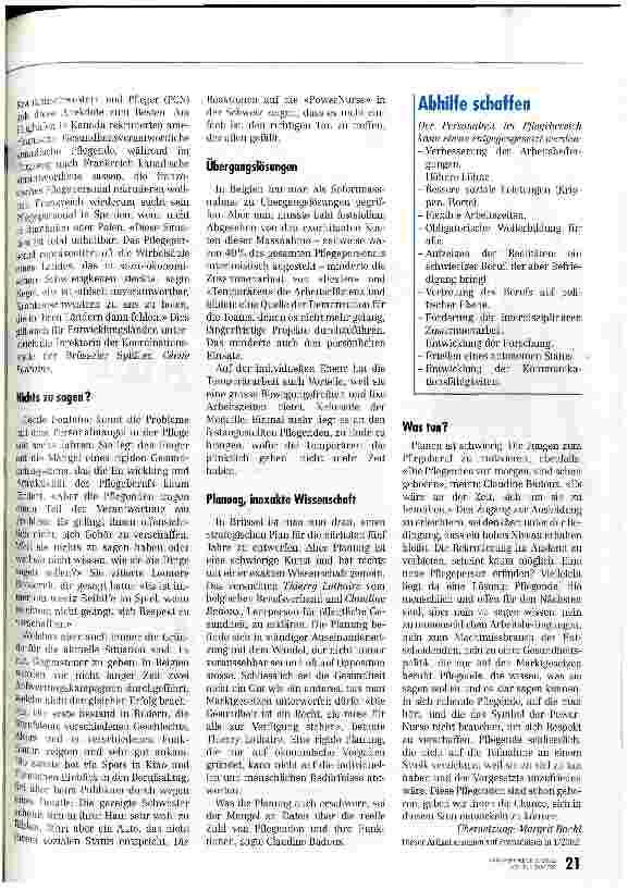Vorschauseite 2: Sagen wir, was wir zu sagen haben