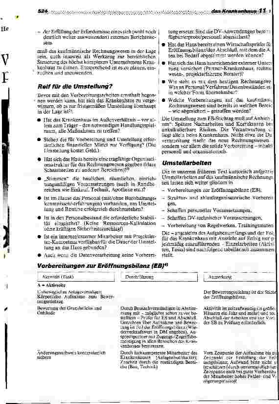 Vorschauseite 2: Umstellung auf das kaufmännische Rechnungswesen Hinweise für die Krankenhäuser in den neuen Bundesländern