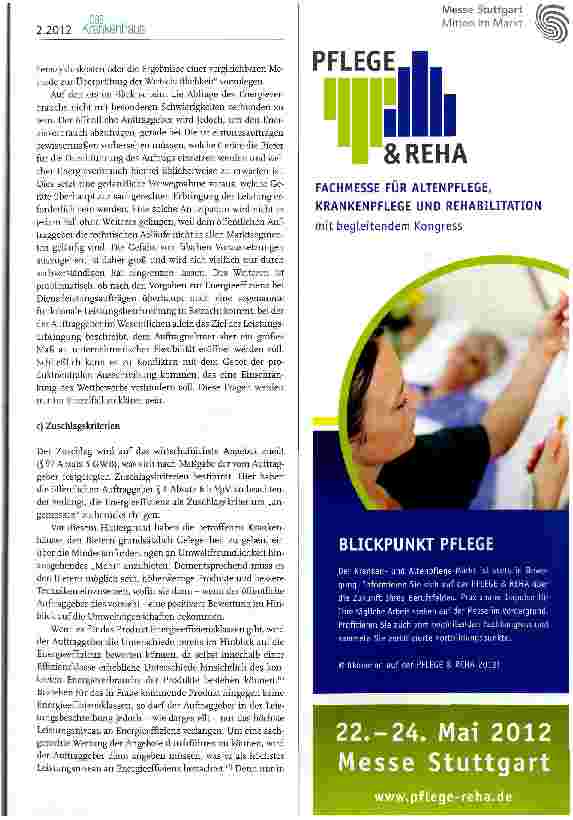 Vorschauseite 4: Die Pflicht zur energieeffizienten Beschaffung im Krankenhaus