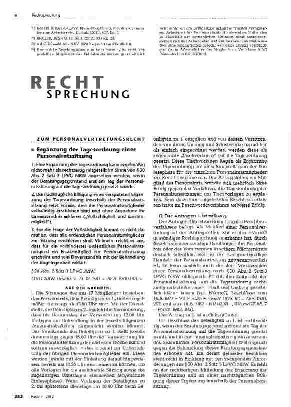 Vorschauseite 4: „Ich bin dann mal weg! Zur anlassbezogenen Freistellung von Betriebsratsmitgliedern