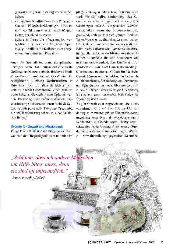 Vorschauseite 3: Gewalt und Missbrauch in der Pflege