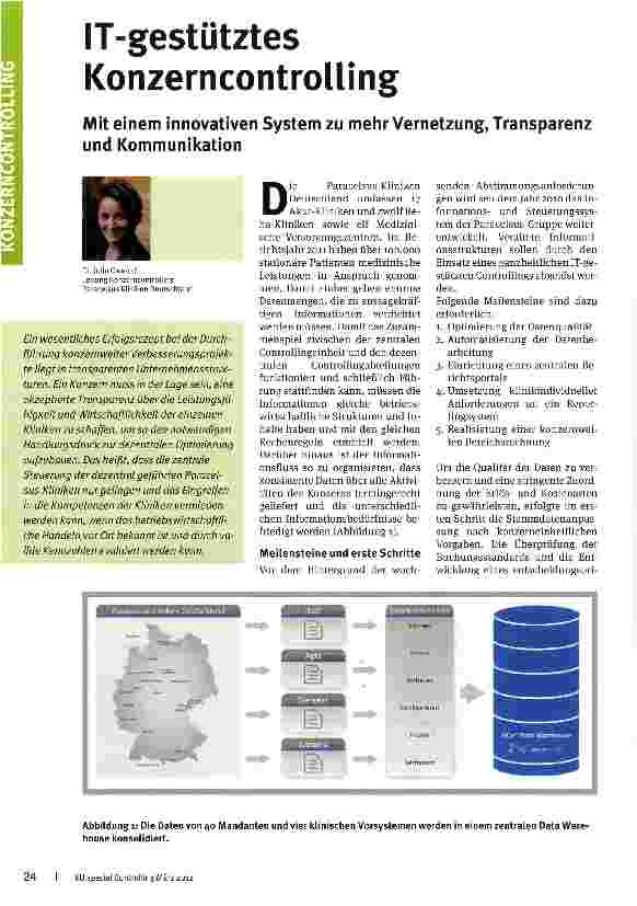 Vorschauseite 1: IT-gestütztes Konzerncontrolling