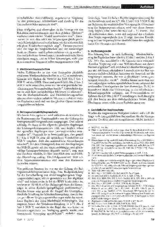 Vorschauseite 6: Schiedsstellenverfahren Rehabilitationsleistungen gemäß § 111 b SGB V - Steine statt Brot?