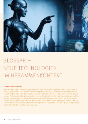 Vorschauseite 1: Glossarneue Technologien im Hebammenkontext