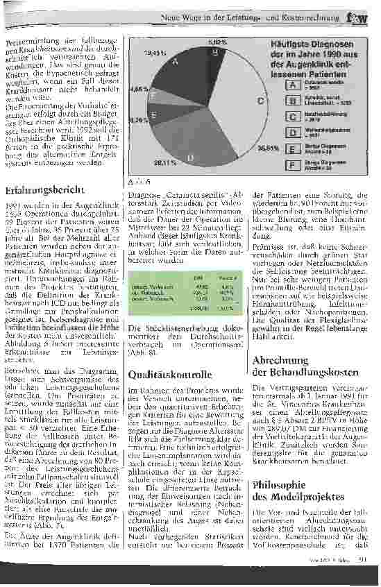 Vorschauseite 4: Neue Wege in der Leistungsund Kostenrechnung Modellversuch des Landes Baden-Württemberg