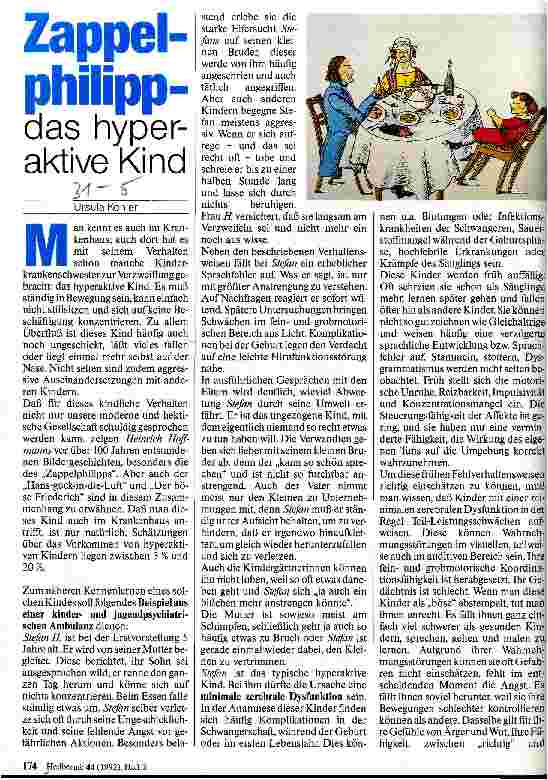 Vorschauseite 1: Zappelphillip das hyperaktive Kind