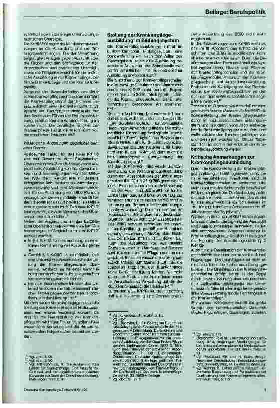 Vorschauseite 2: Qualifikationsstrukturen für die Pflegeberufe Bestandsaufnahme für die BRD