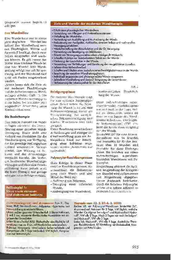 Vorschauseite 2: Moderne Wundversorgung mit Feuchttherapie